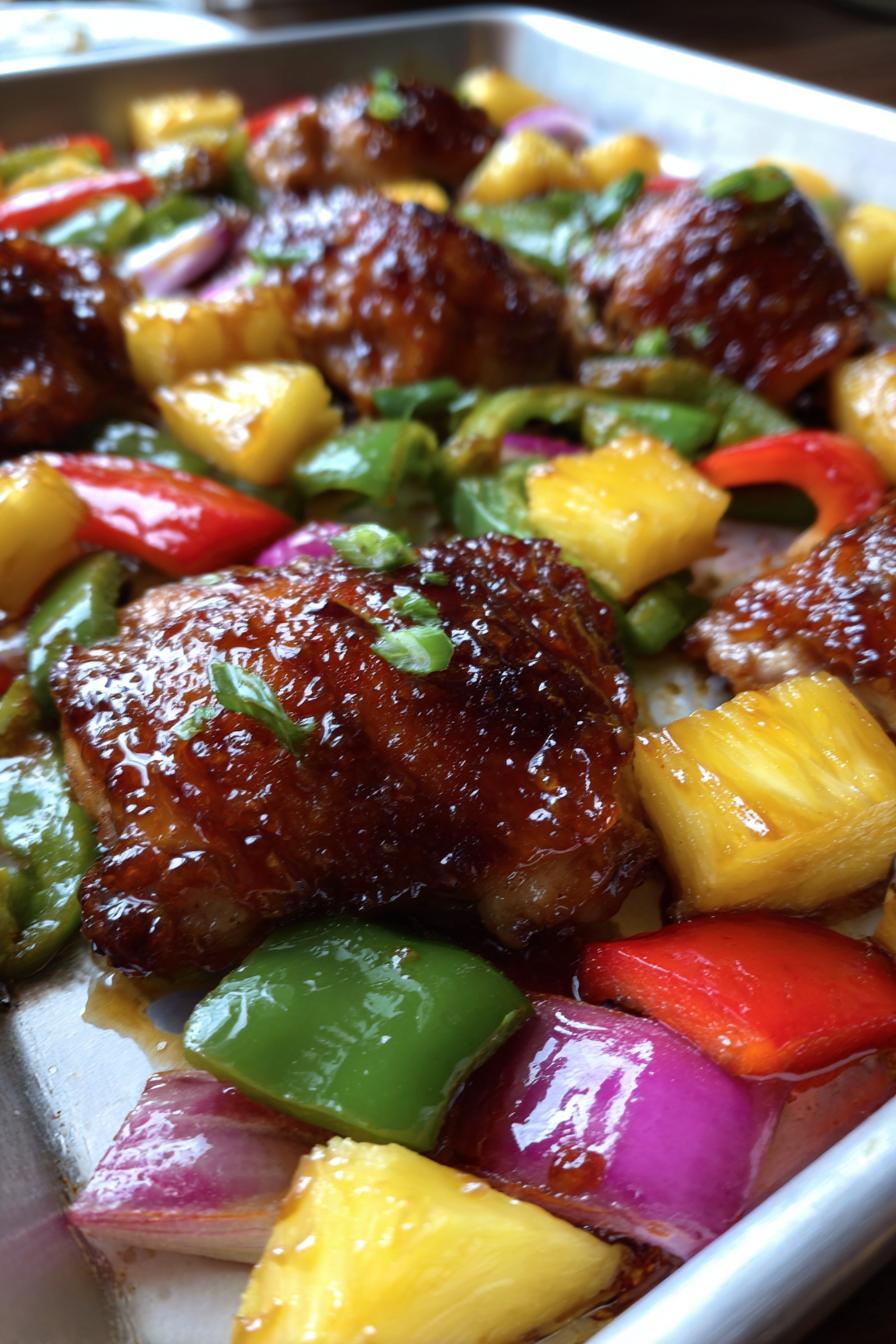 Hawaiian Chicken Sheet Pan - detail 1