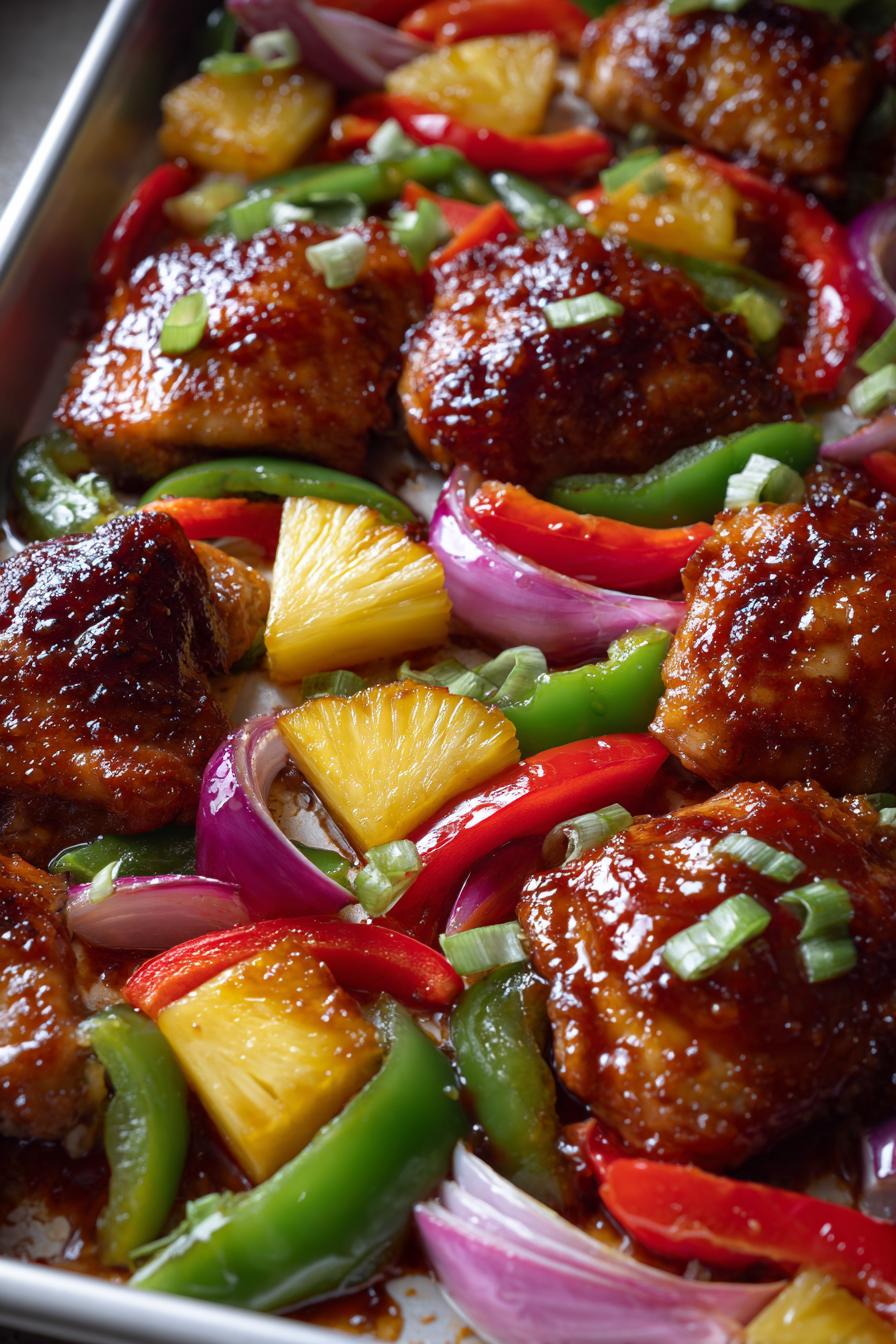 Hawaiian Chicken Sheet Pan - detail 2