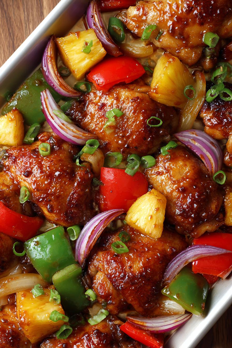 Hawaiian Chicken Sheet Pan - detail 3