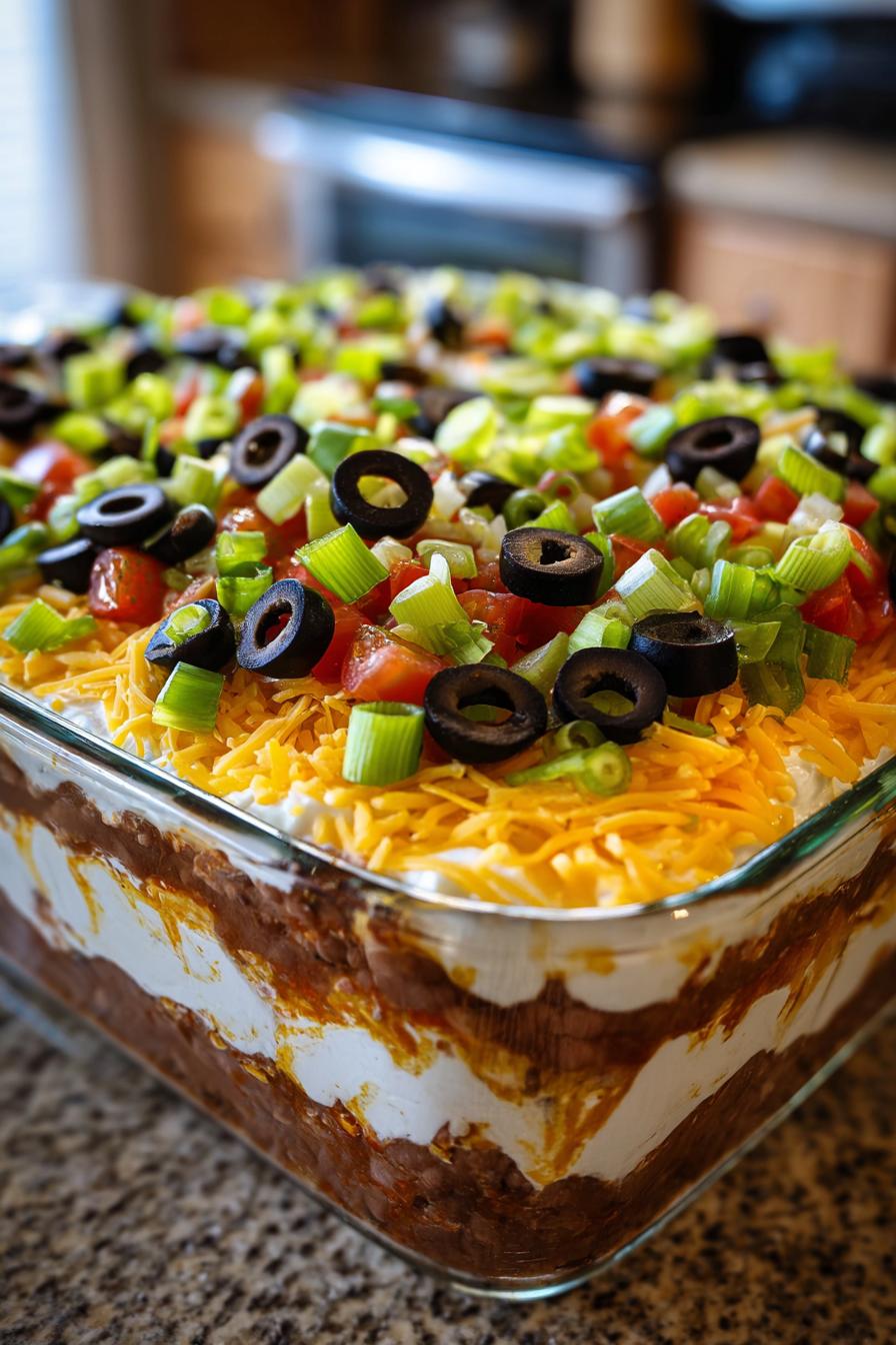 Seven-Layer Taco Dip - detail 1
