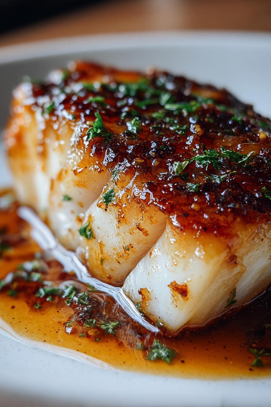 baked honey marinated cod