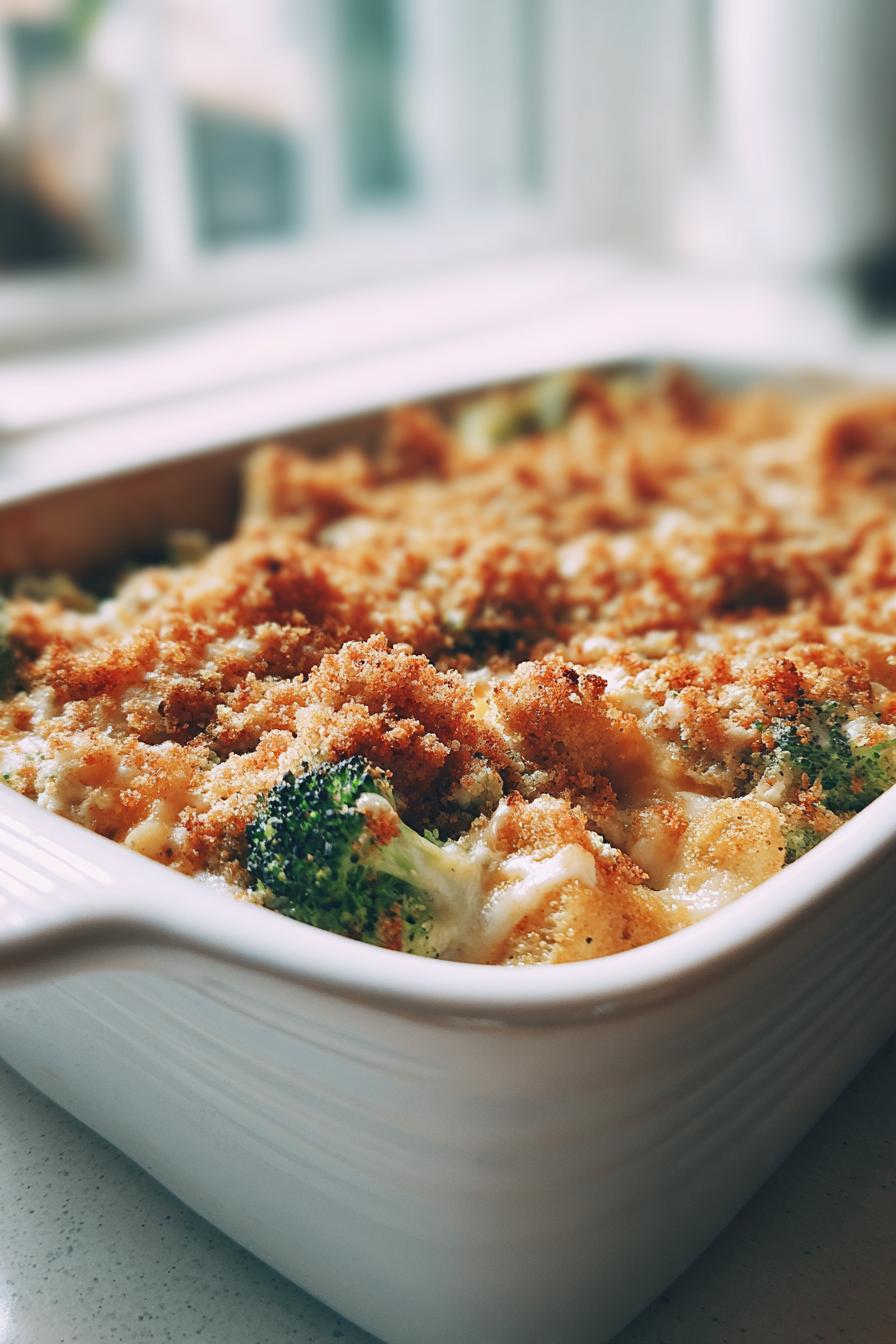 classic chicken divan casserole - detail 1