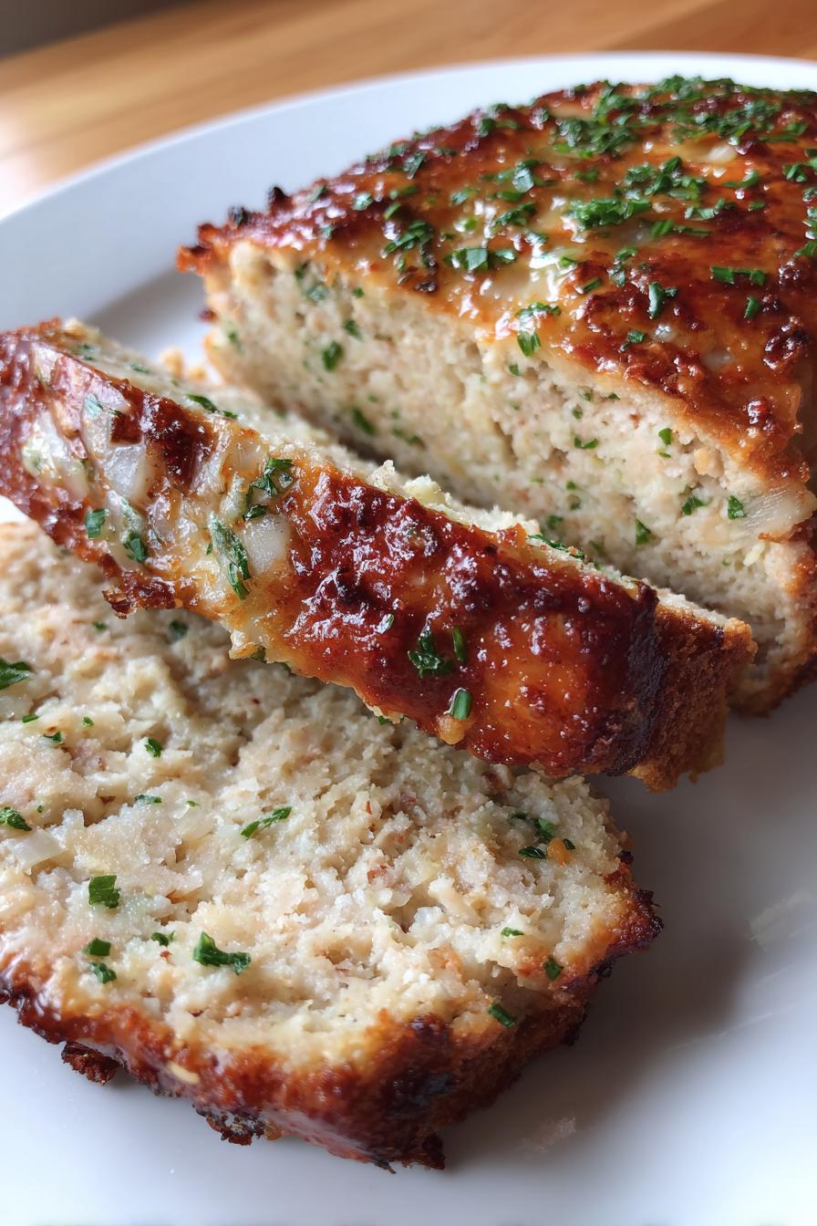 garlic parmesan chicken meatloaf