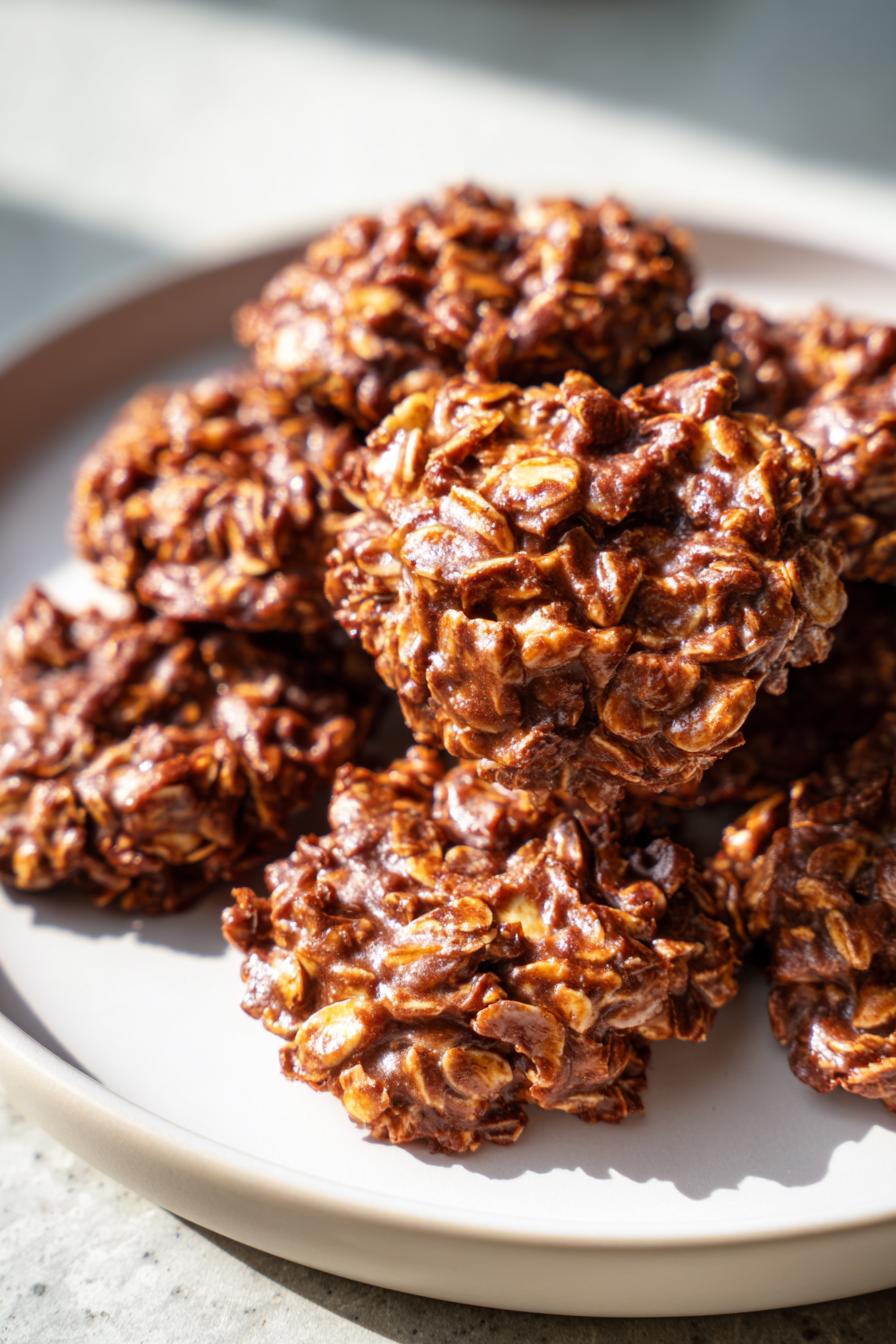 peanut butter no bake cookies - detail 1