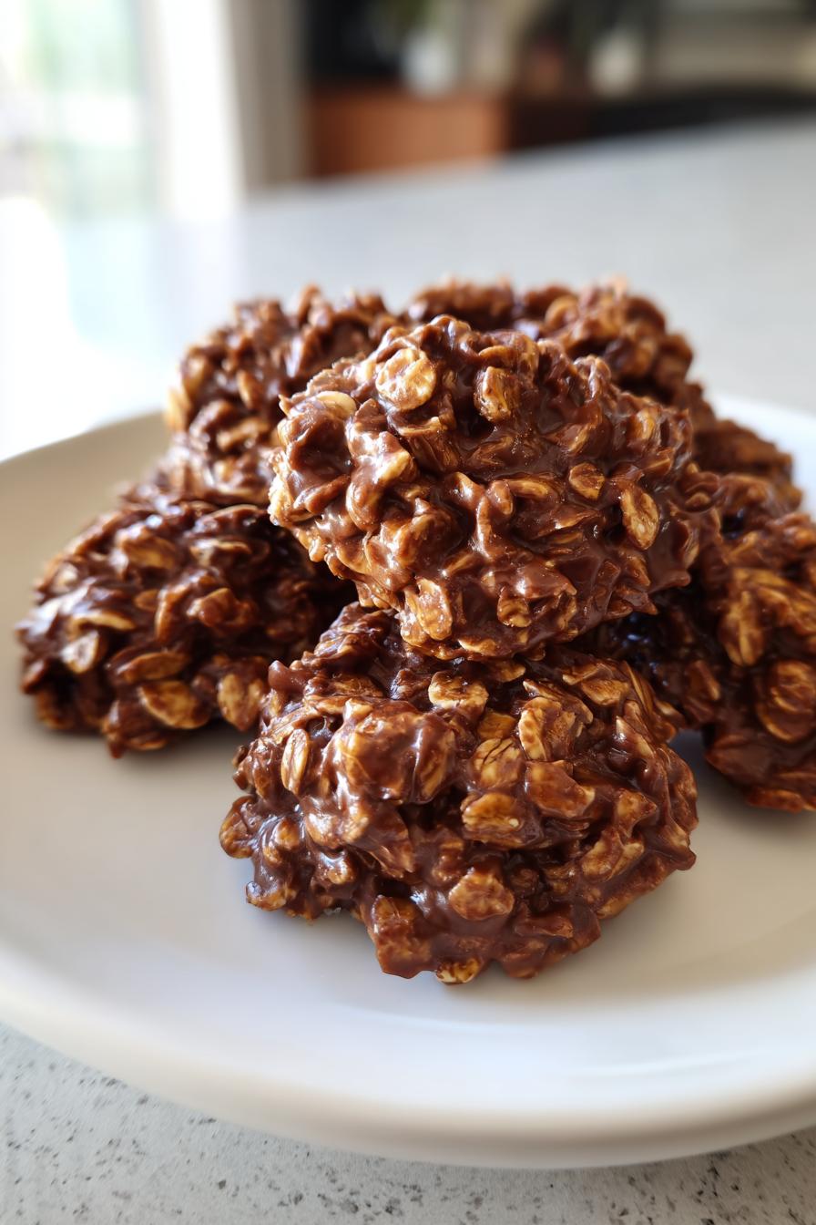 peanut butter no bake cookies - detail 2