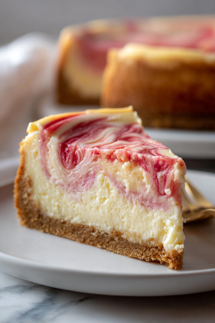 rhubarb cheesecake