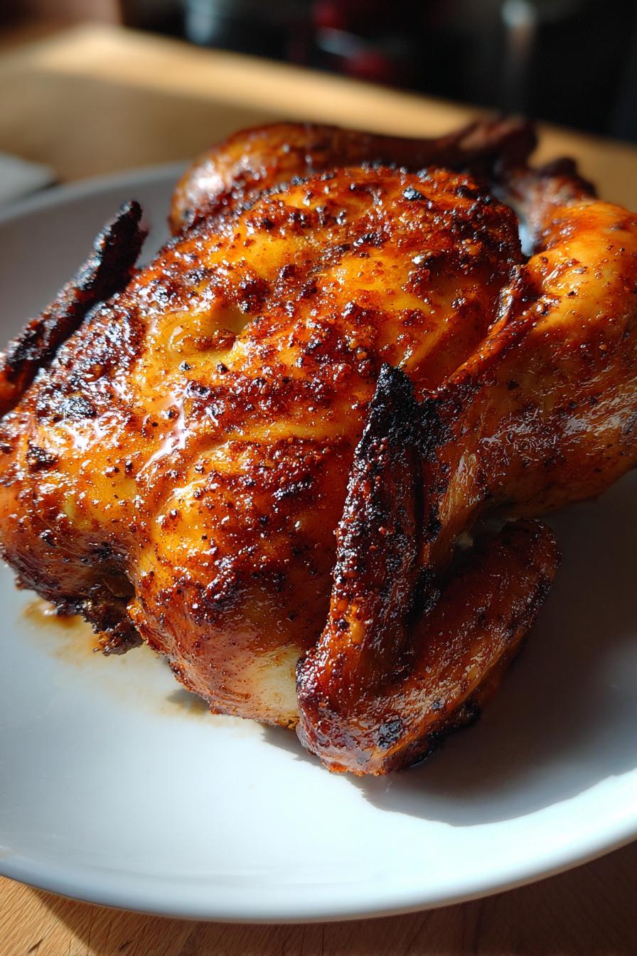 smoked whole chicken