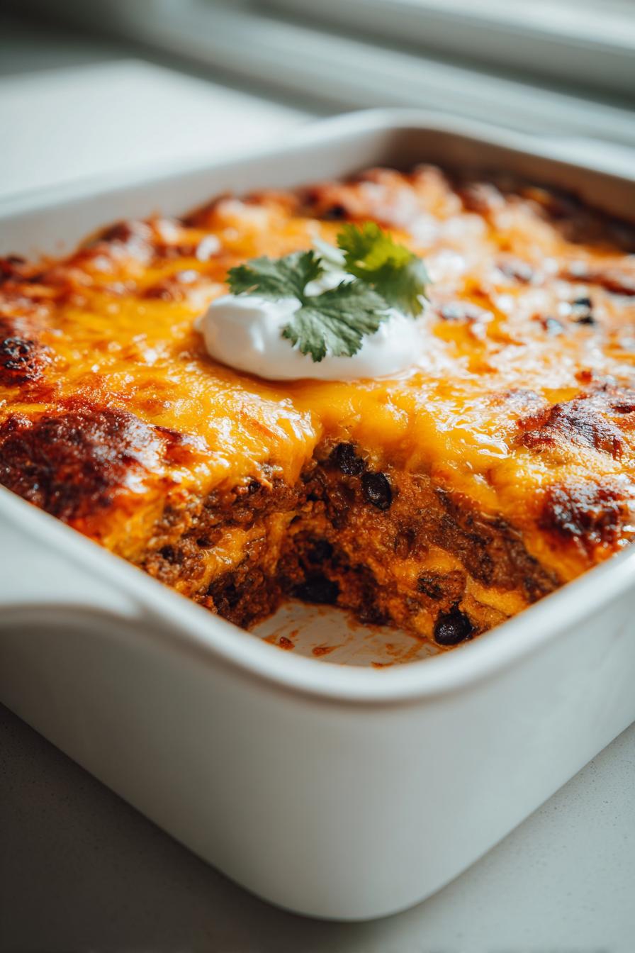 taco casserole - detail 1