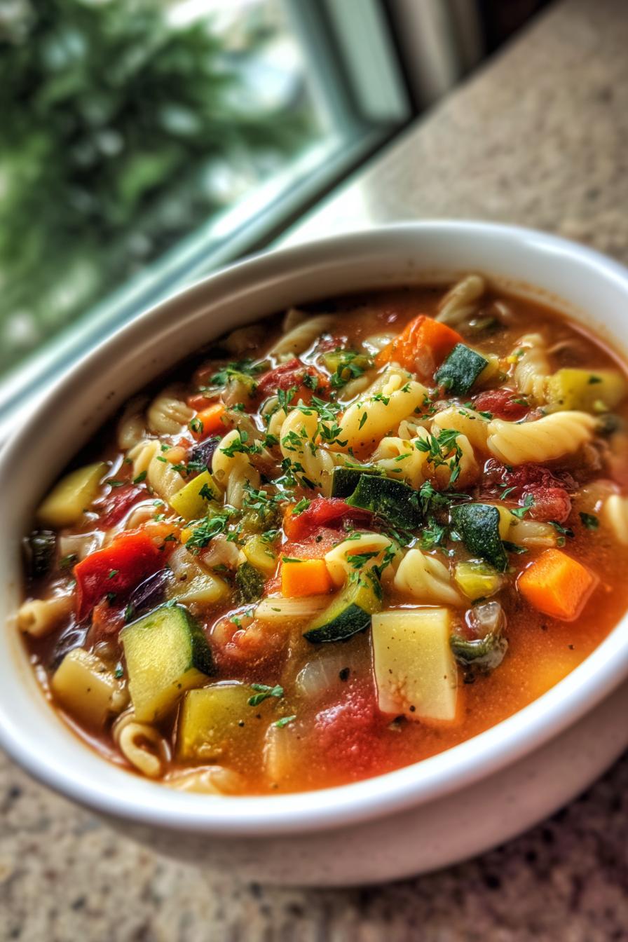 easy minestrone soup